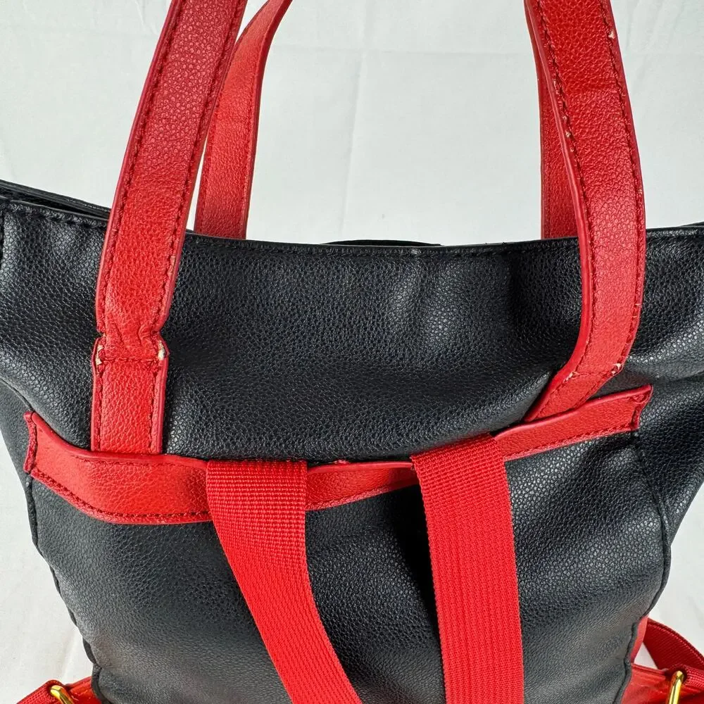 Disney Dani Nicole Mickey Mouse Mini Backpack Bag‎ Red Black Yellow Purse